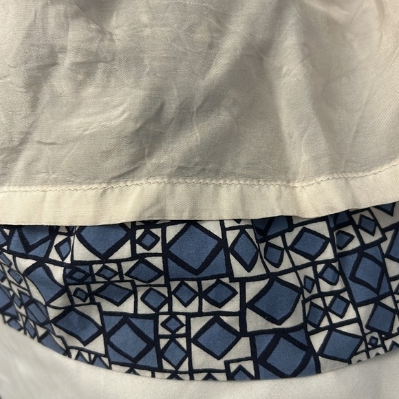 BCBGMaxAzria Blue and White A-Line Skater Skirt - Picture 8 of 9